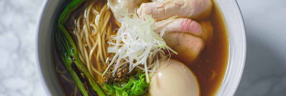 Sample Plating of Truffle Shoyu Ramen